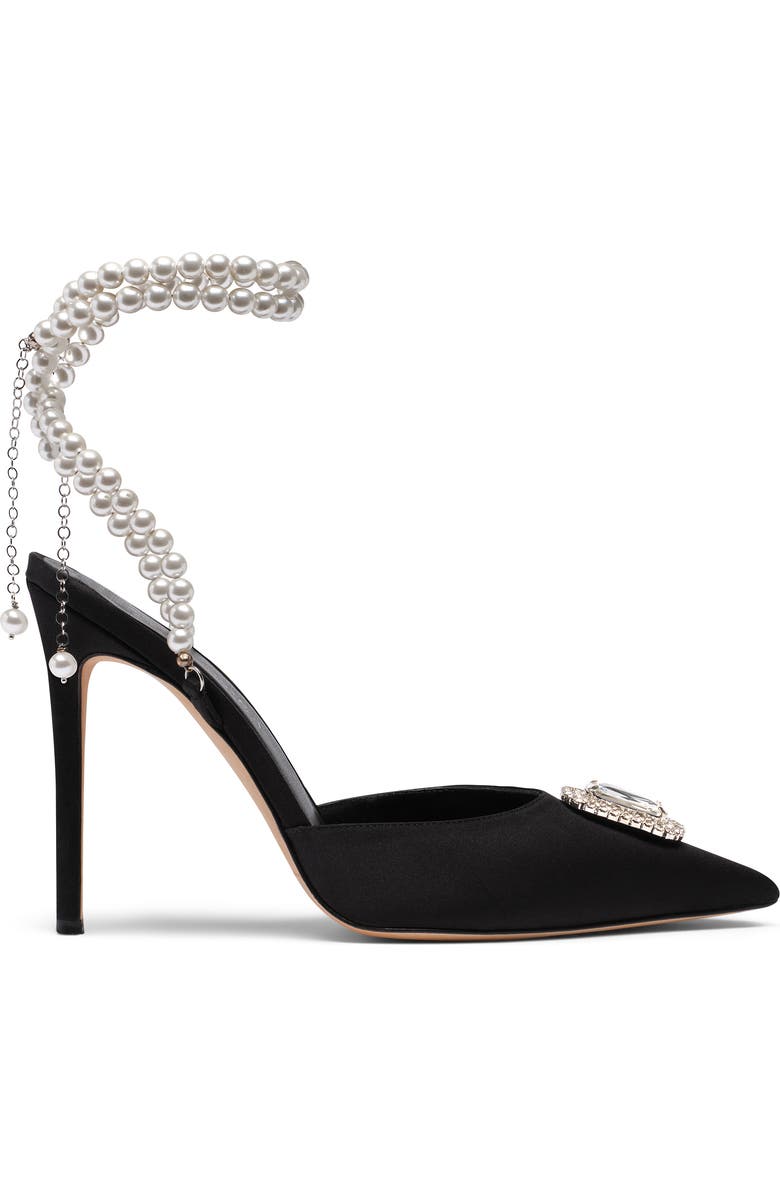 Zena Ziora The Dame 100 Pearl Stiletto Heel, Main, color, Black