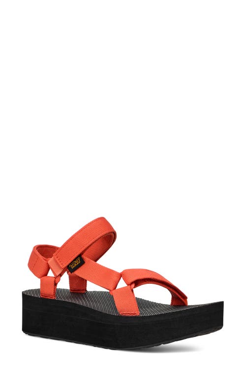 Teva Universal Platform Sandal in Tigerlily 