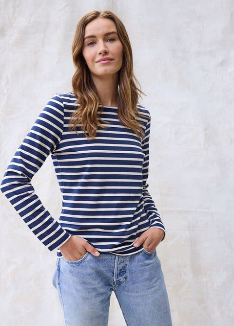 MINQUIDAME - Breton Striped Shirt with Long Sleeve