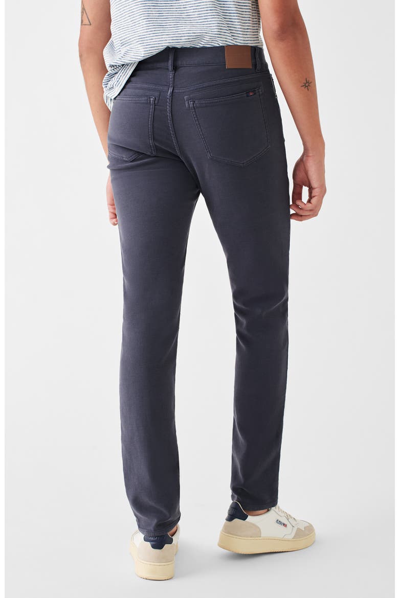 Slim Straight Leg Stretch Terry Cloth Pants, Alternate, color, NAVY