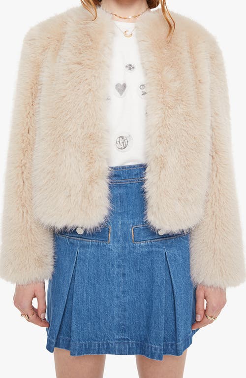 Mother The Polar Opposite Faux Fur Jacket In Neutral