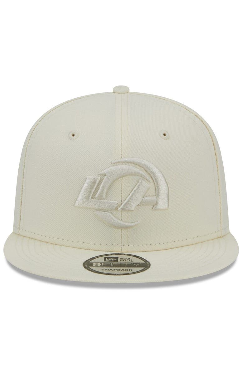 Men's New Era Cream Los Angeles Rams Color Pack 9FIFTY Snapback Hat, Alternate, color, Cream