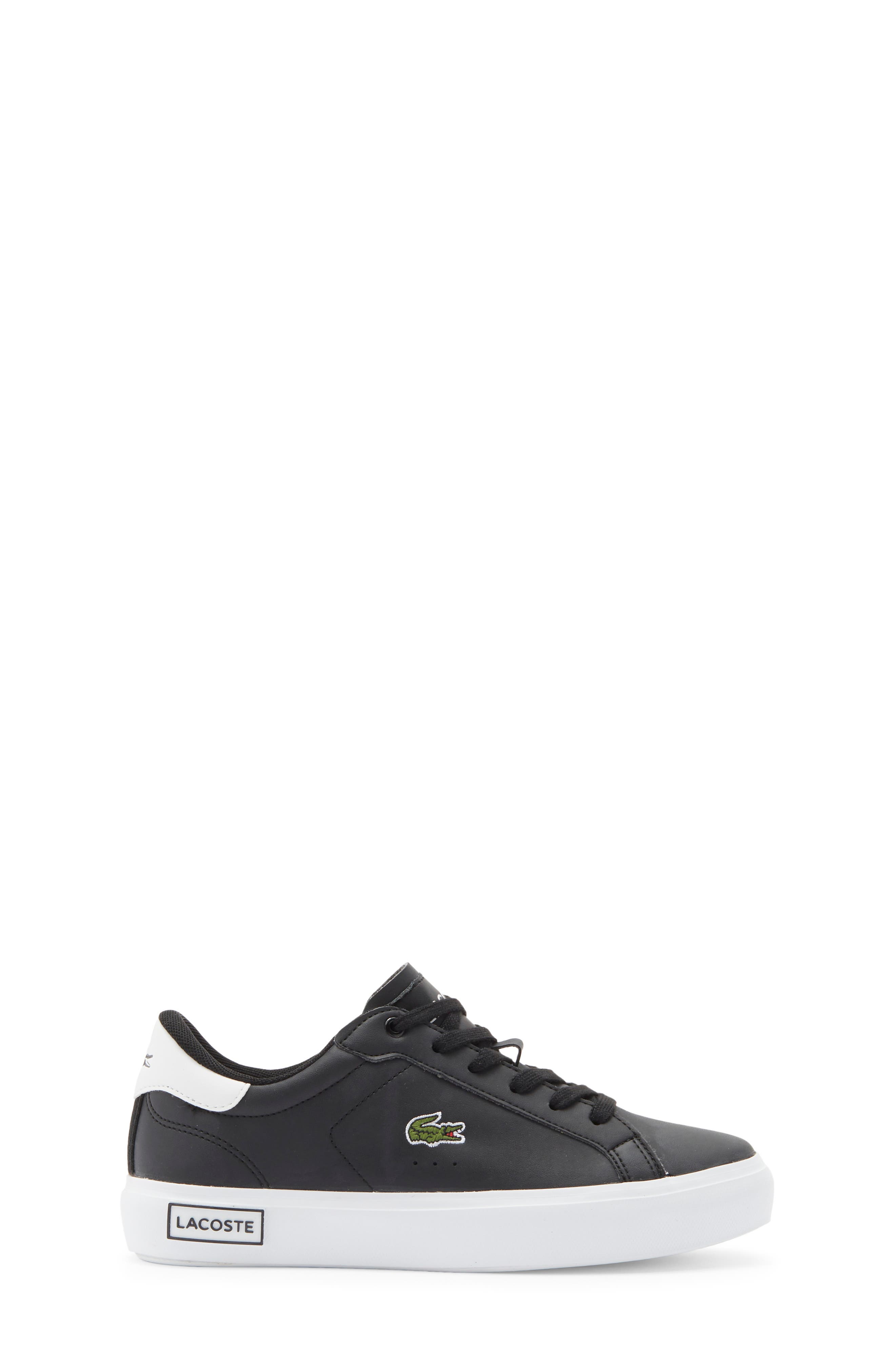 Kids' Powercourt Sneaker, Alternate, color, BLACK/ WHITE