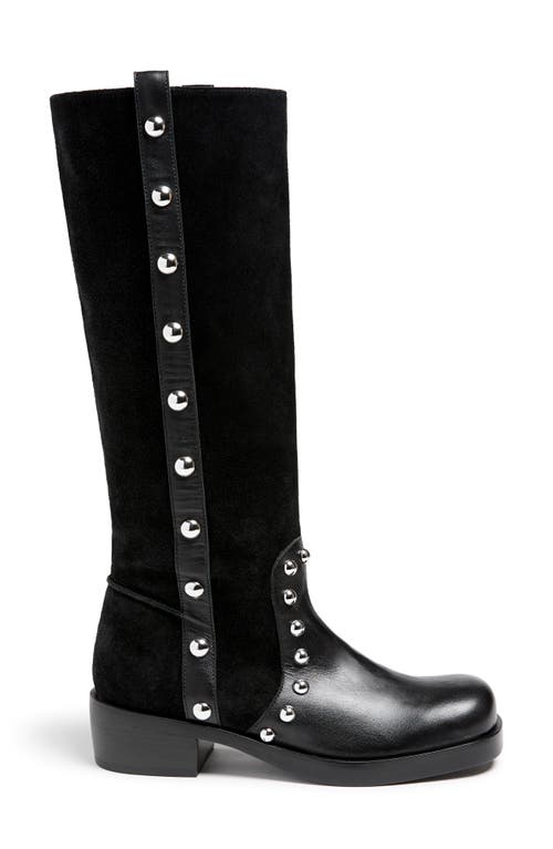 Cinq À Sept Shira Stud Knee High Boot In Black