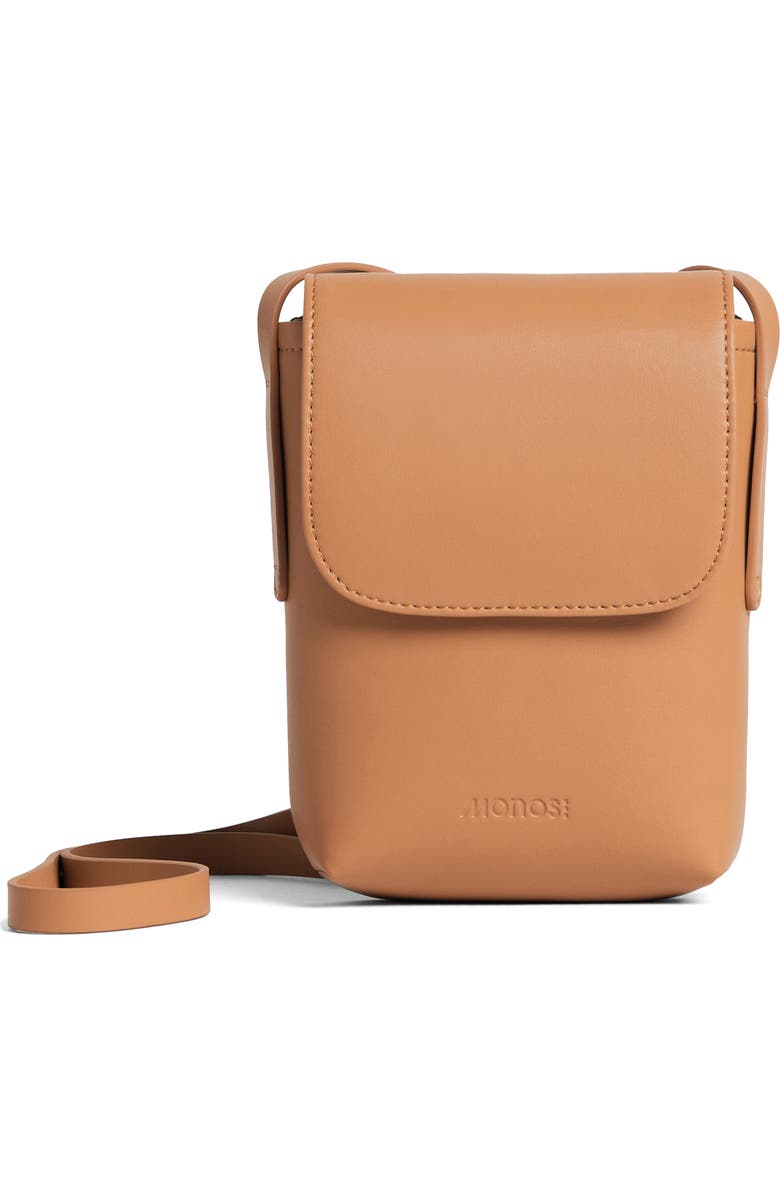 Monos Mini Metro Crossbody Bag, Main, color, Saddle Tan