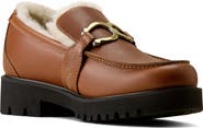 Ariat Stratford Faux Shearling Lined Leather Loafer