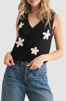 Floral Crochet Tank