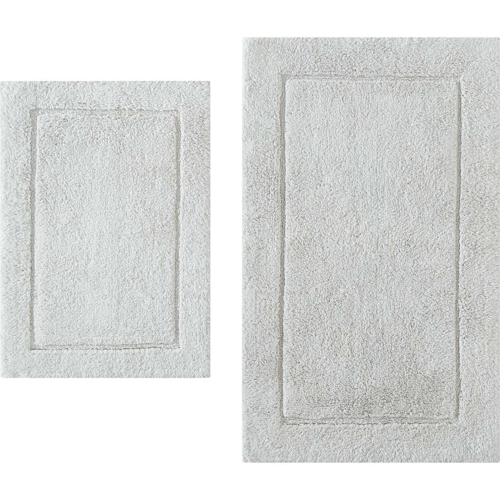 Calvin Klein Essence 2-piece Tufted Bath Mat Set In Silver Grey