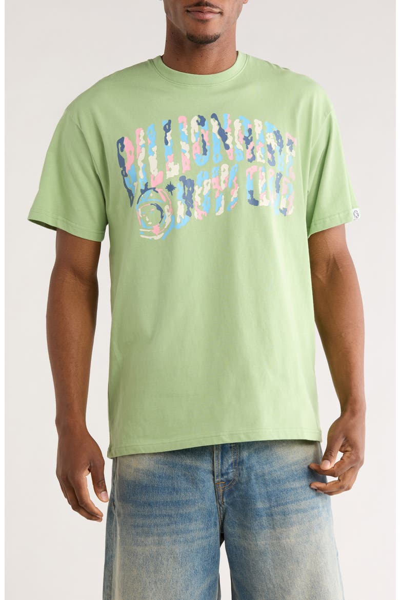 Curve Mix Graphic T-Shirt, Main, color, FOREST SHADE