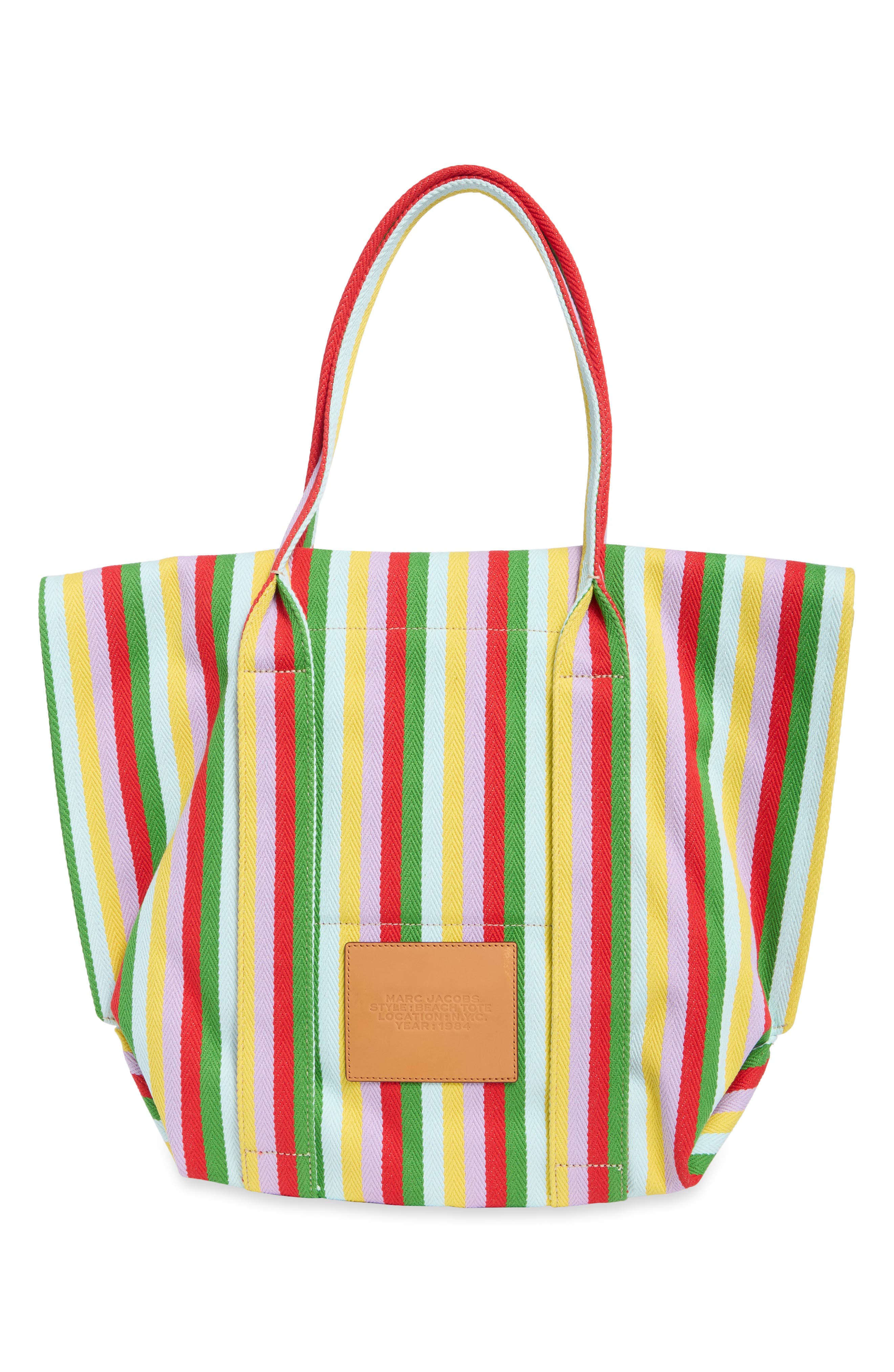 The Stripe Beach Tote, Alternate, color, WISTERIA MULTI