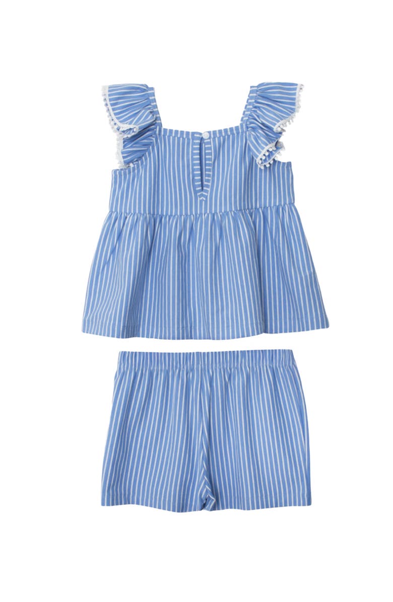Mabel + Honey Piper Ruffled Tank Two Piece Set, Alternate, color, Striped