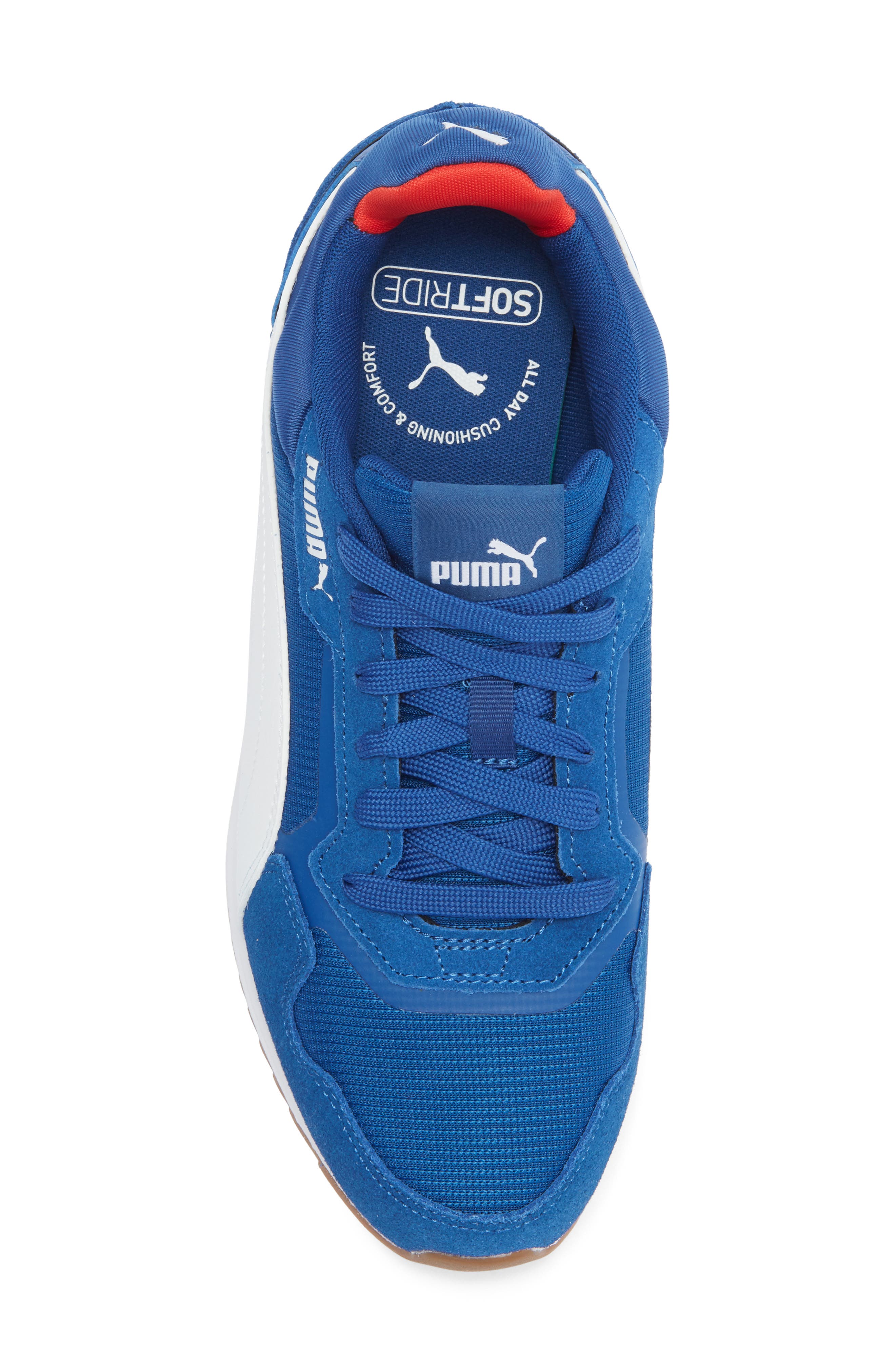 PUMA Softride ST Miler Sneaker, Alternate, color, Clyde Royal/ Puma White/ Red