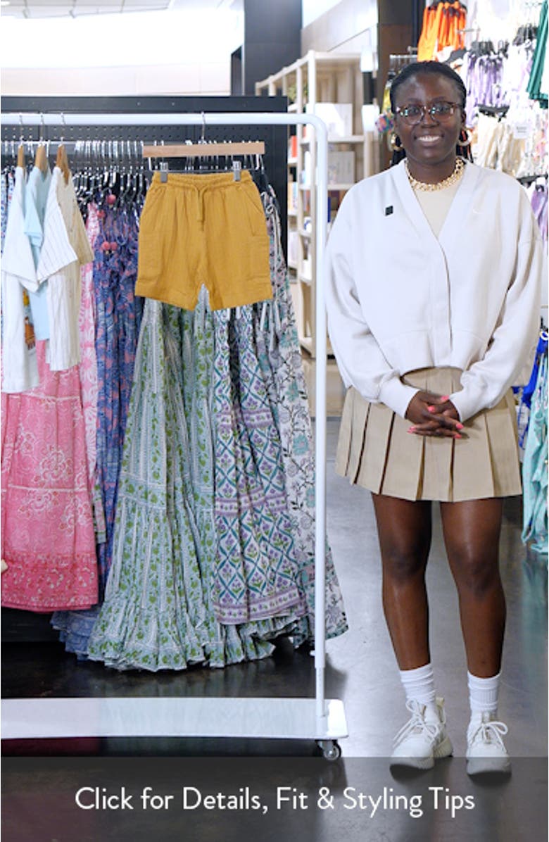 Kids' Textured Cotton Jersey Shorts, sales video thumbnail