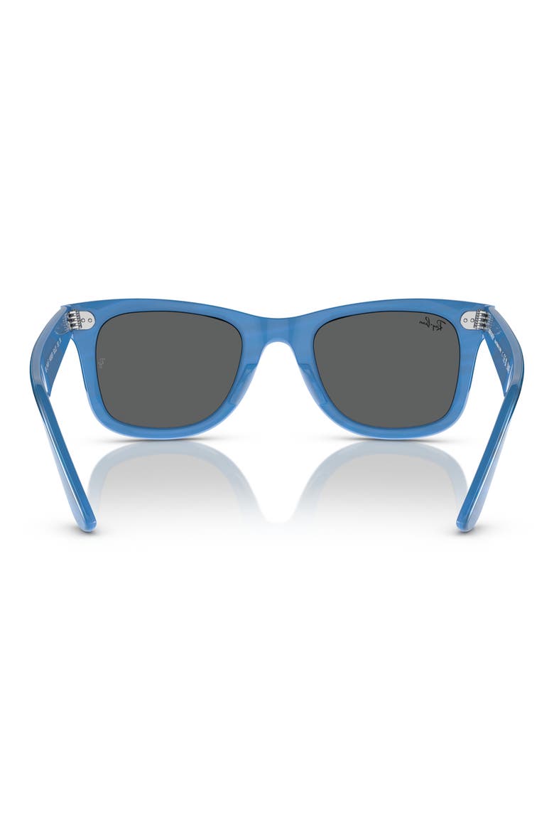 52mm Square Sunglasses, Alternate, color, STRIPED BLUE / GREY