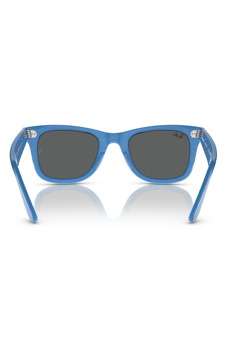 Ray-Ban 52mm Square Sunglasses, Alternate, color, Striped Blue / Grey