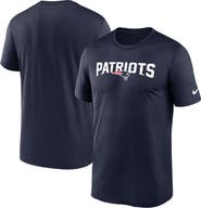 Nike Men's Nike Navy New England Patriots Primetime Legend Wordmark Performance T-Shirt