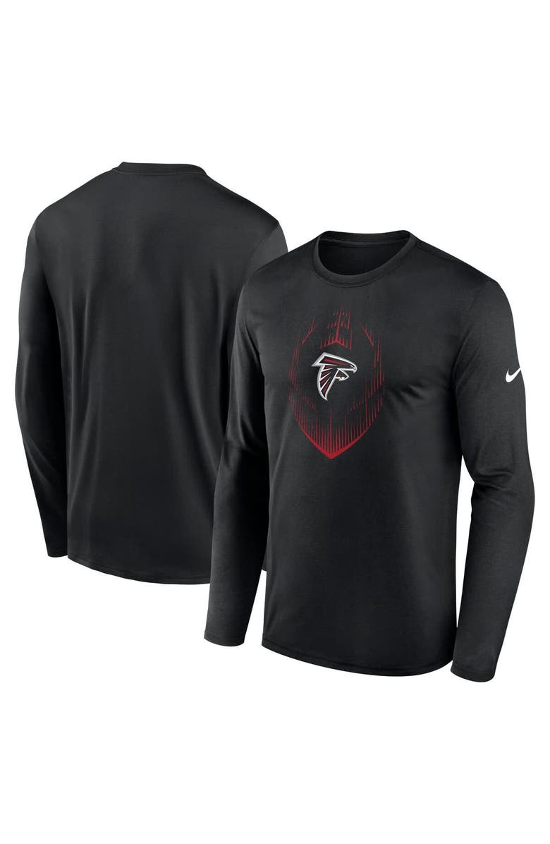 Nike Men's Nike Black Atlanta Falcons Legend Icon Long Sleeve T-Shirt, Main, color, 