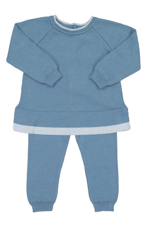 Feltman Brothers Contrast Trim Sweater & Pants Set in French Blue 