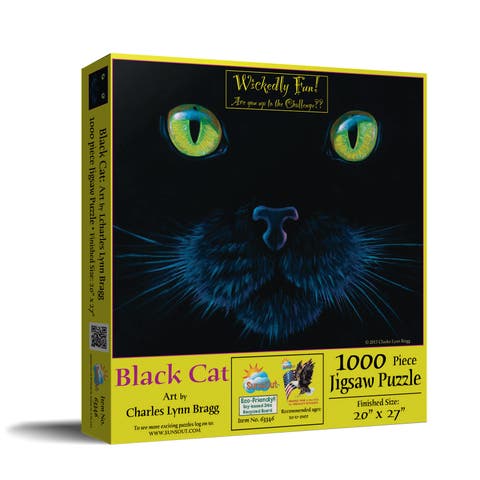 Black Cat 1000 piece Jigsaw Puzzle for Adults