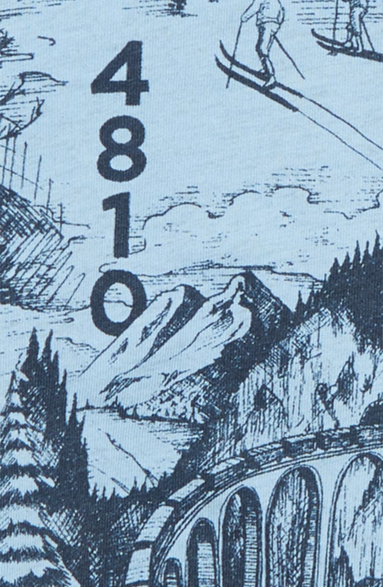 Scotch Shrunk Mountain Print T-Shirt, Alternate, color, 