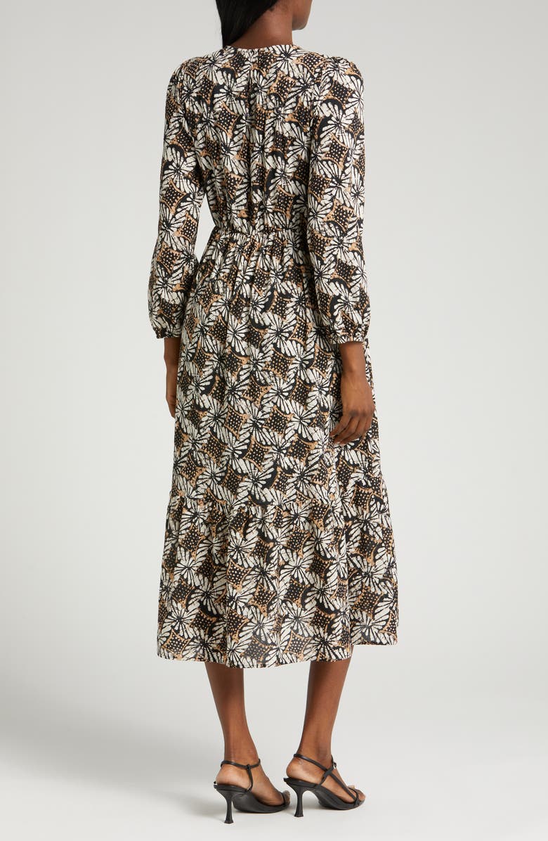 XÍRENA Ella Print Long Sleeve Midi Dress, Alternate, color, 