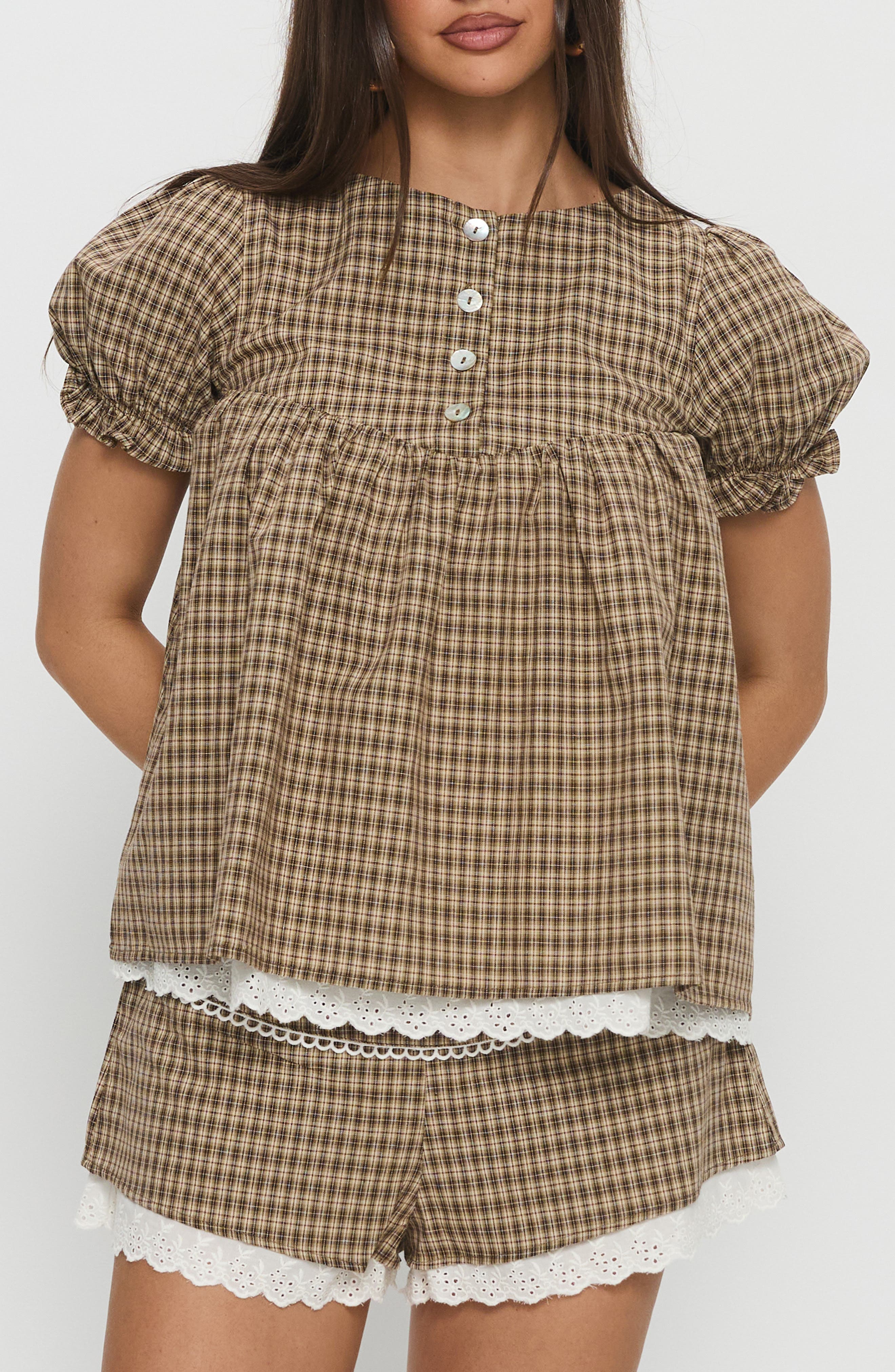 selected BROWN CHECK