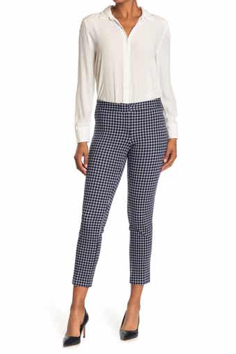 Amanda & Chelsea Windowpane Print Ponte Pants