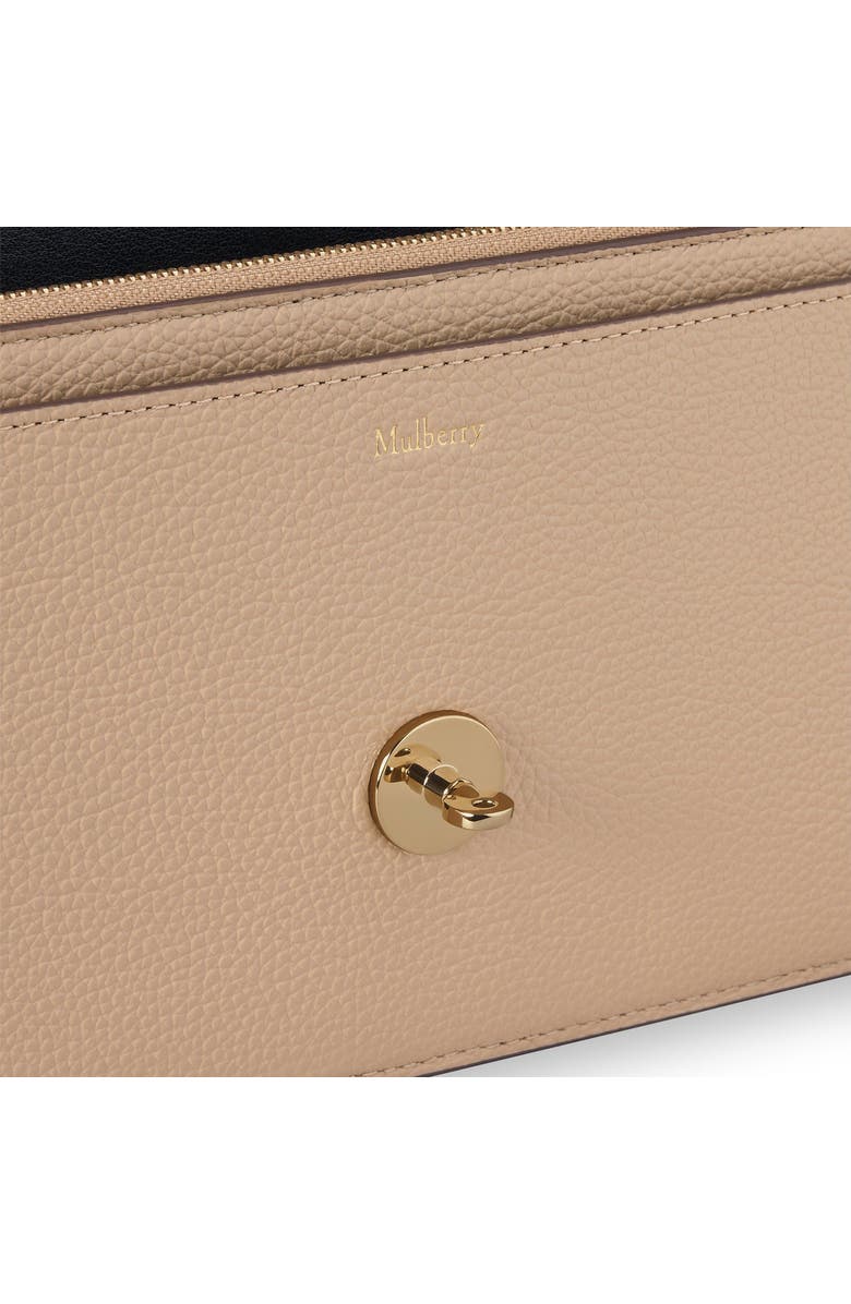 Mulberry Darley Leather Clutch, Alternate, color, Crumpet
