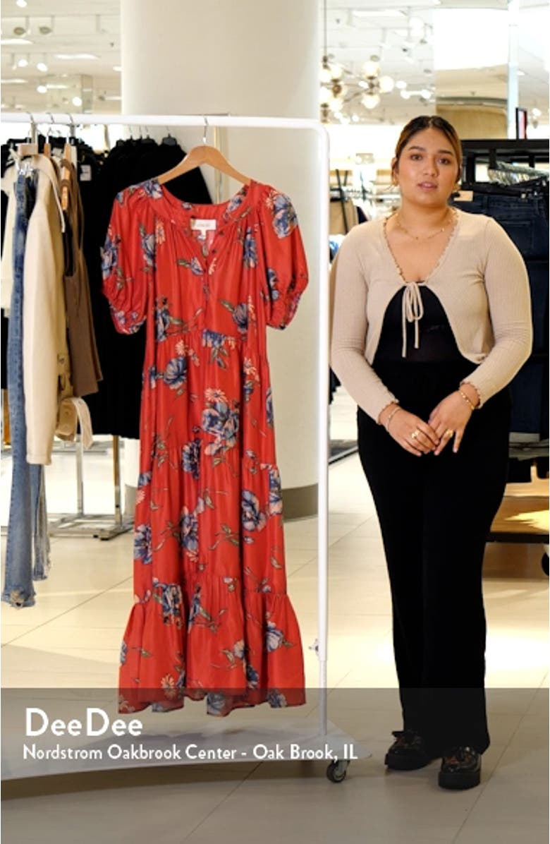 The Afternoon Floral Silk Dress, sales video thumbnail