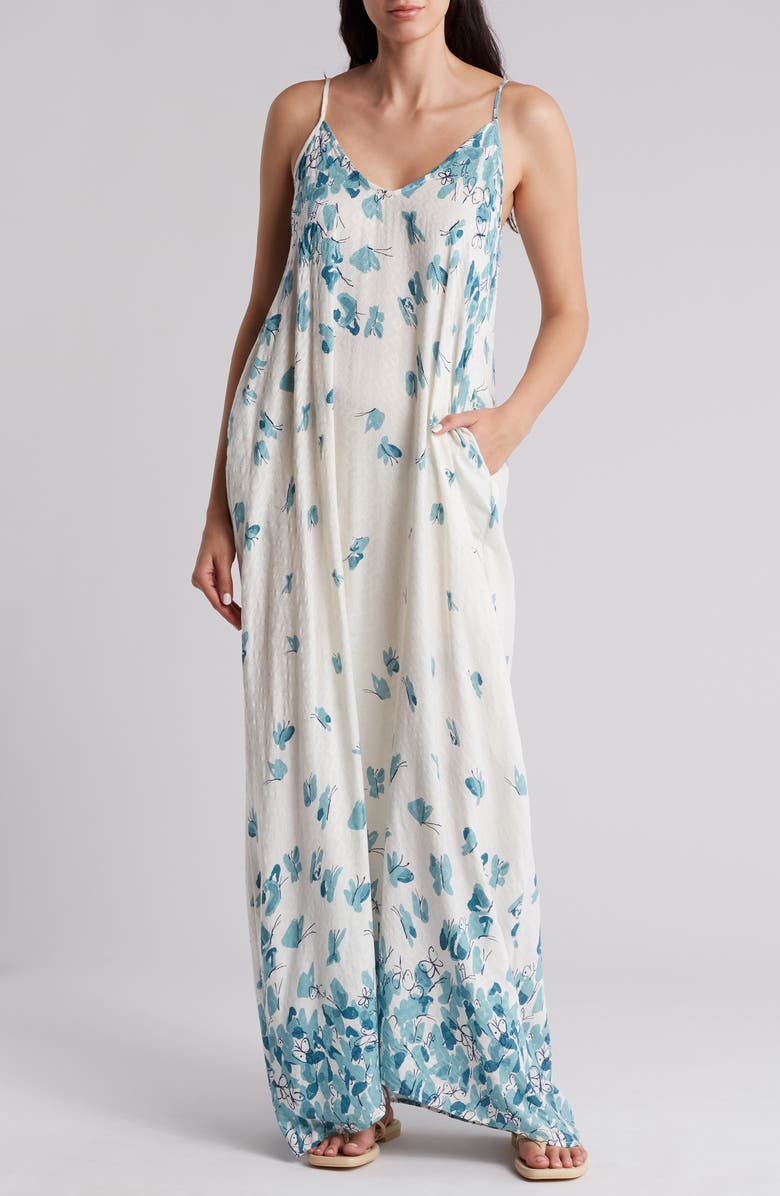 Lovestitch V-Neck Slip Maxi Dress, Main, color,