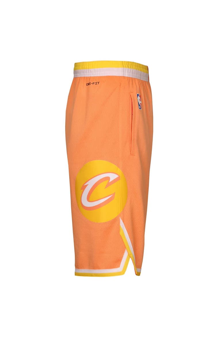 Youth Nike Orange Cleveland Cavaliers 2025/26 City Edition Swingman Performance Shorts, Alternate, color, Orange