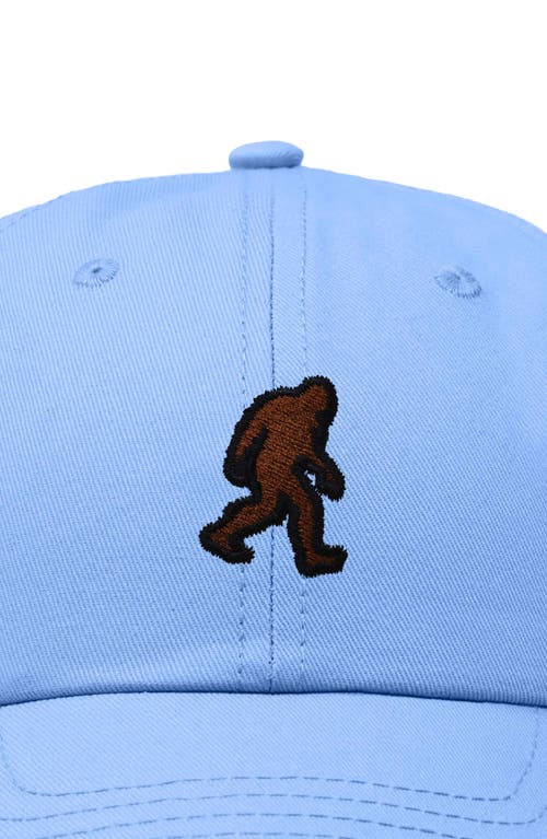 Dalix Sasquatch Embroidered Dad Hat In Light Blue