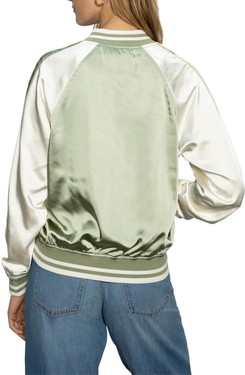 Sanctuary Souvenir Varsity Jacket, Alternate, color, Sage