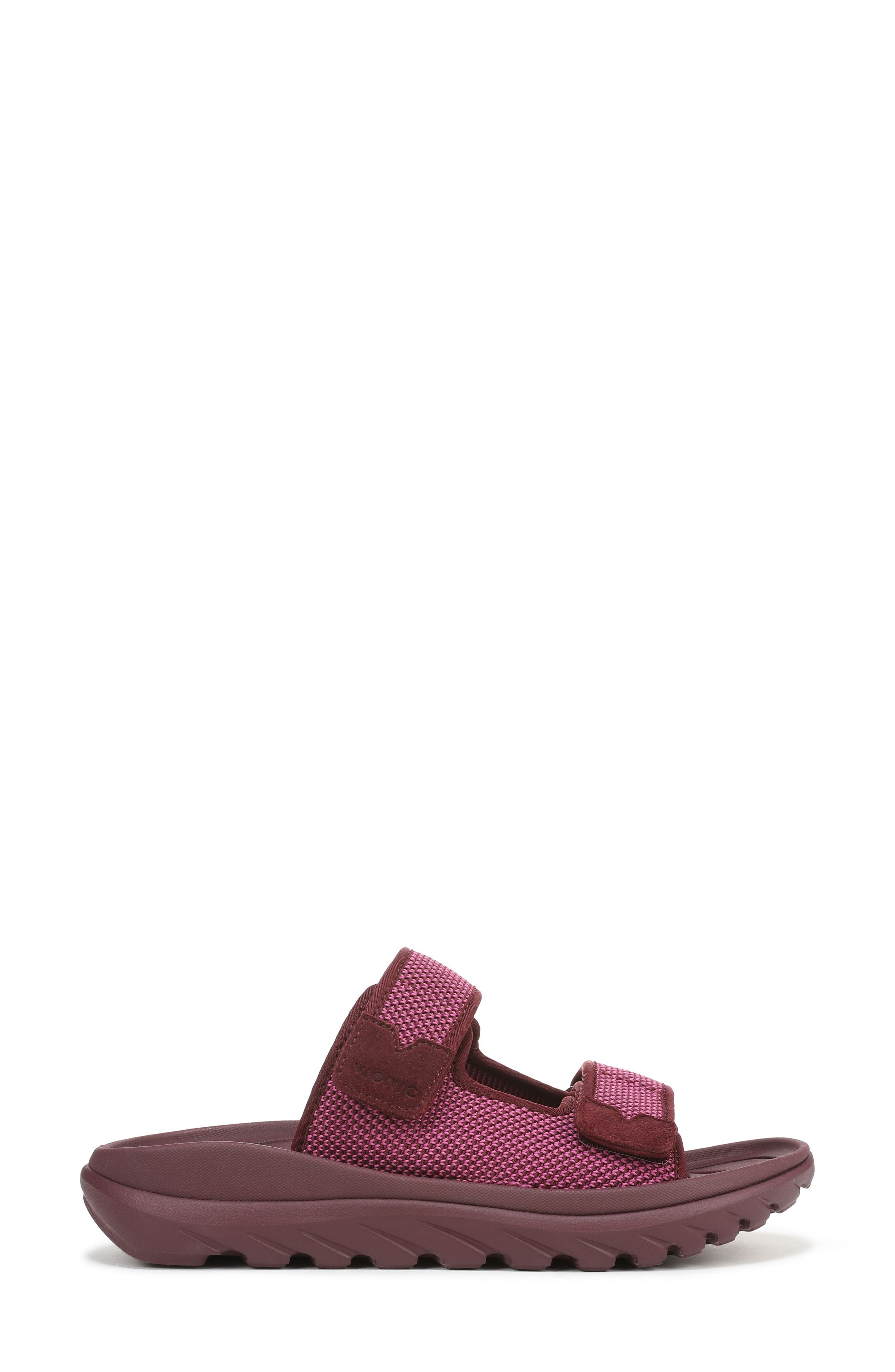 Vionic Hope RX Recovery Sandal, Alternate, color, Cherry Jubilee