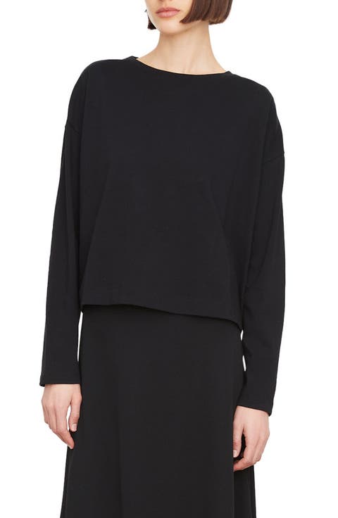 Boat Neck Long Sleeve T-Shirt