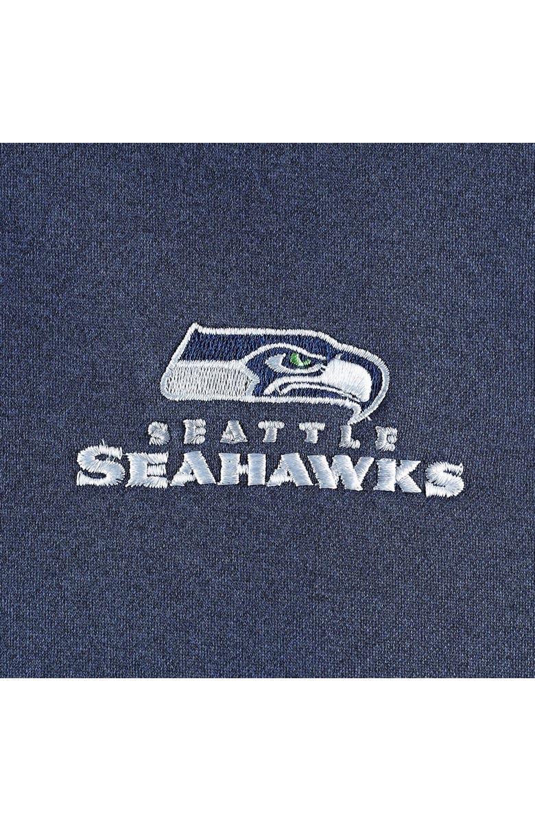 DUNBROOKE Men's Dunbrooke Heather Navy Seattle Seahawks Freestyle Coated Tech Fleece Full-Zip Jacket, Alternate, color, 