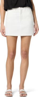 Joe's Latticed Denim Miniskirt