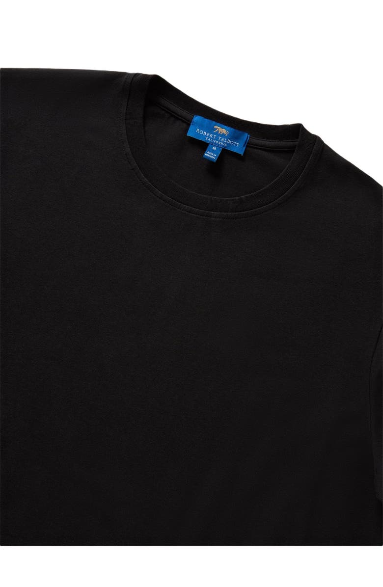 Robert Talbott Dean Stretch Jersey Tee, Alternate, color, Black