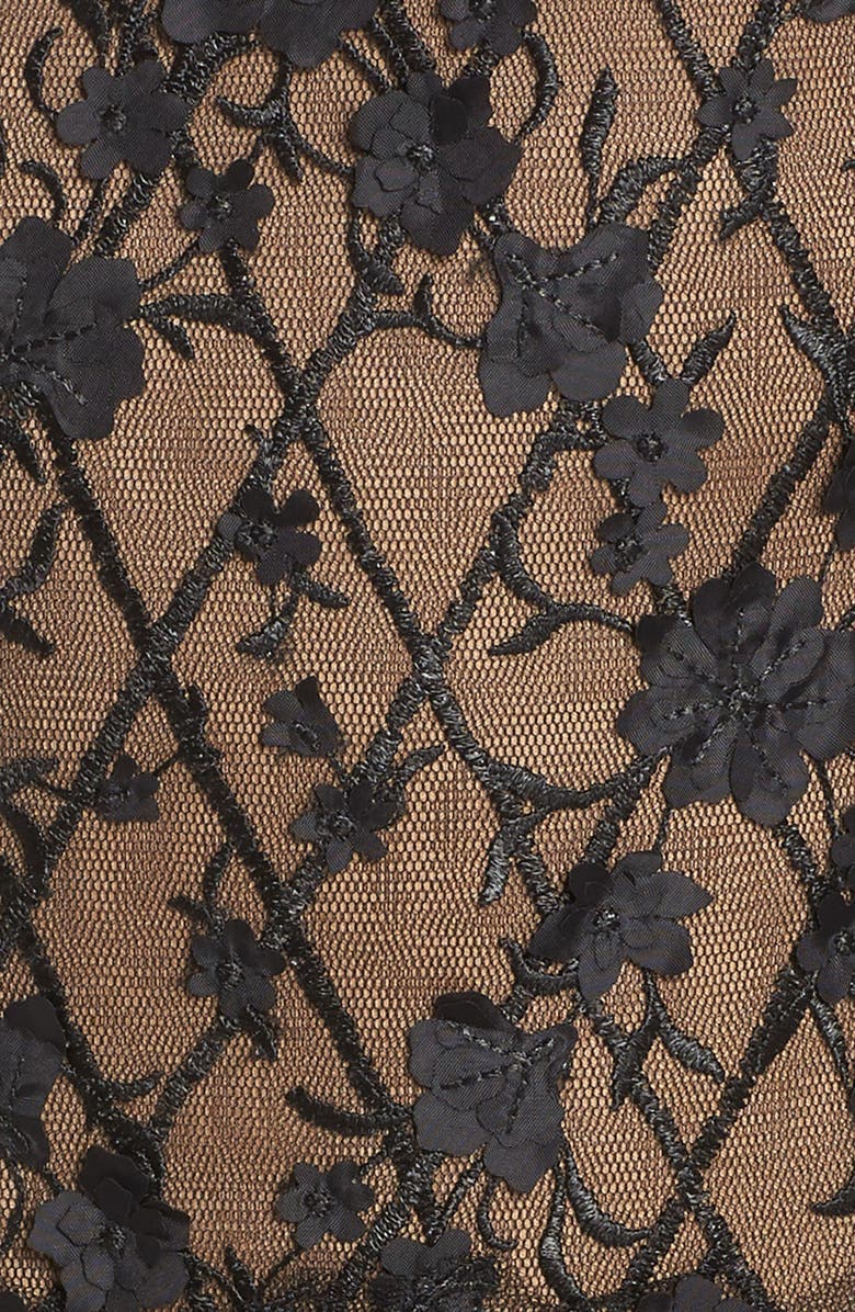 Tadashi Shoji 3D Flower Off the Shoulder Dress, Alternate, color,