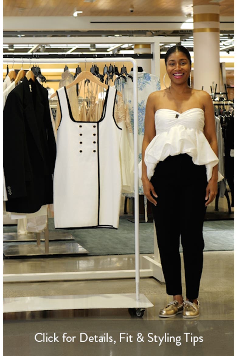 Contrast Button Sweater Dress video