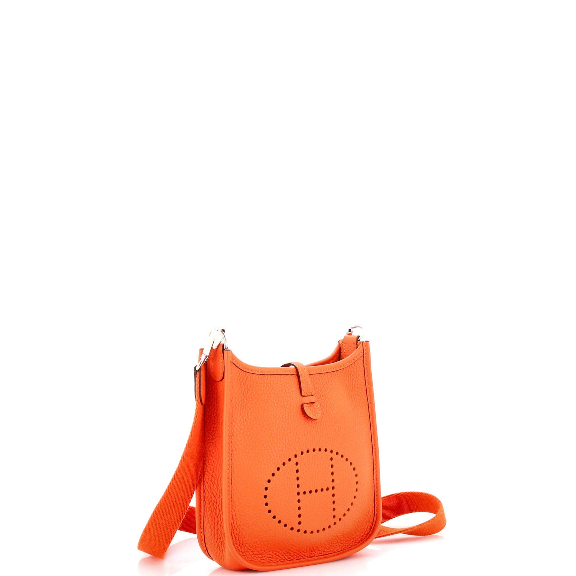 Pre-Owned Hermes Evelyne Bag Gen III Clemence TPM, Alternate, color, Feu