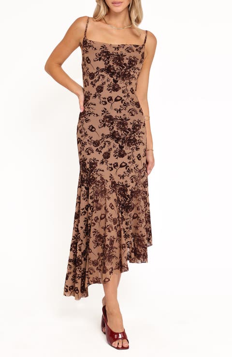 Lolita Floral Print Midi Dress