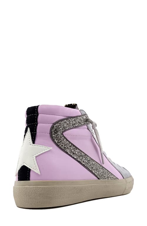 Shushop Rooney High-top Sneaker In Lilac