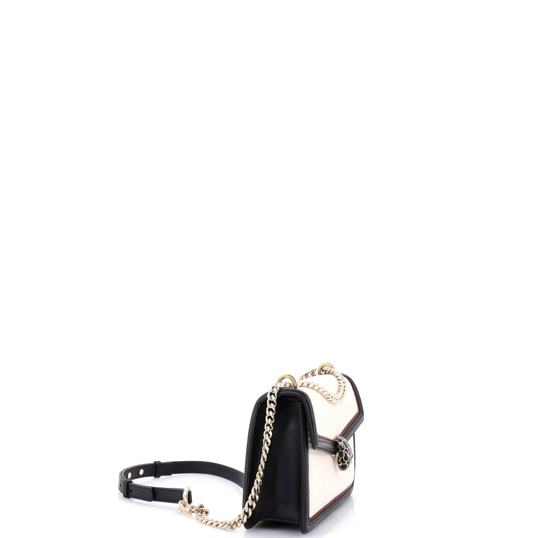 Serpenti Forever Shoulder Bag Quilted Leather Small, Alternate, color, None