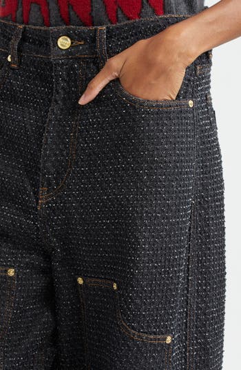 Ganni Fluffy Carpenter Jeans | Nordstrom Ganni Fluffy Carpenter Jeans | Nordstrom