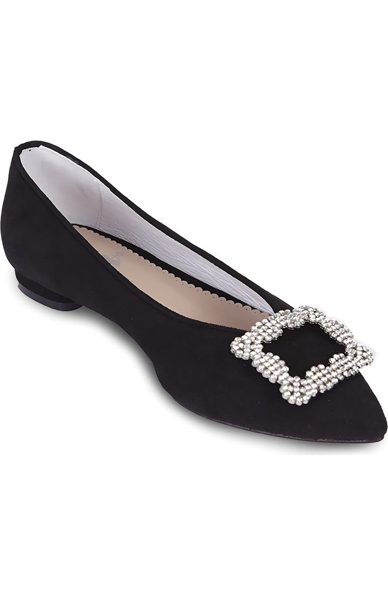 Menina Step Tiara Crystal Flat, Alternate, color, Black Crystal