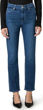 PAIGE Cindy High Waist Ankle Straight Leg Jeans