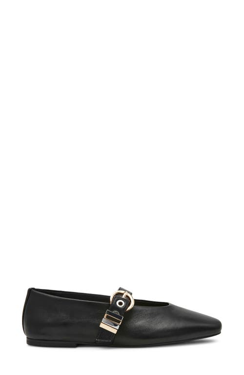 Steve Madden Lucia Mary Jane Flat In Black