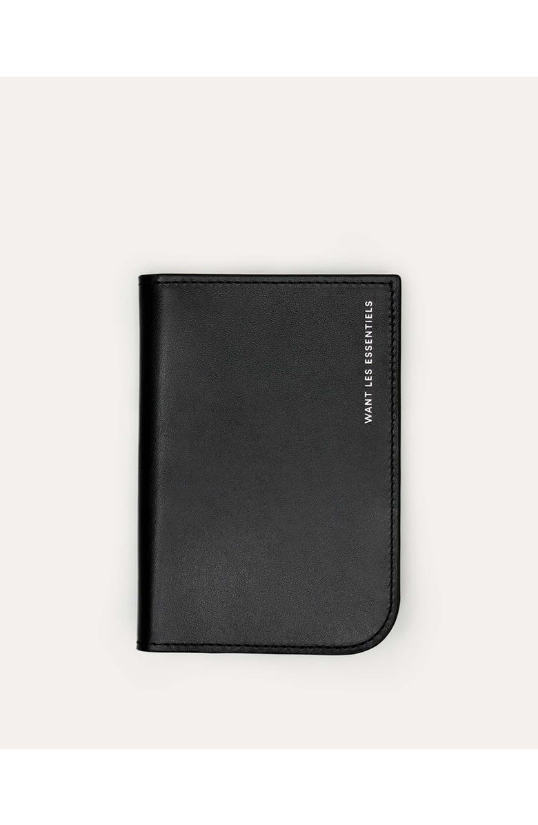 Want Les Essentiels Arch Smooth Leather Passport Cover, Main, color, 