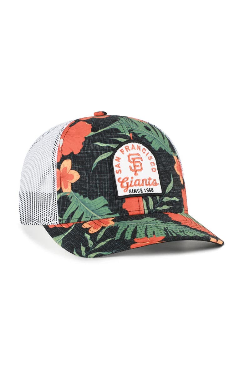 '47 Men's '47  Black San Francisco Giants Tei Beachside Adjustable Trucker Hat, Alternate, color, Black